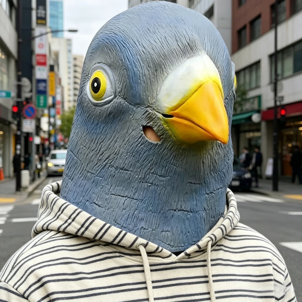 Skincare Pigeon - Pigeon mask costume novelty Halloween costume