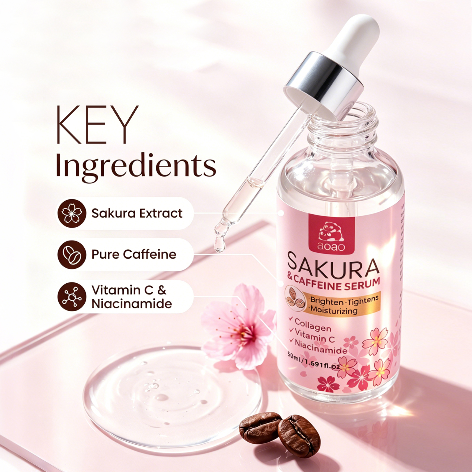 Sakura Essence contains Niacin - Niacinamide Brightening Serum recensione e prezzo
